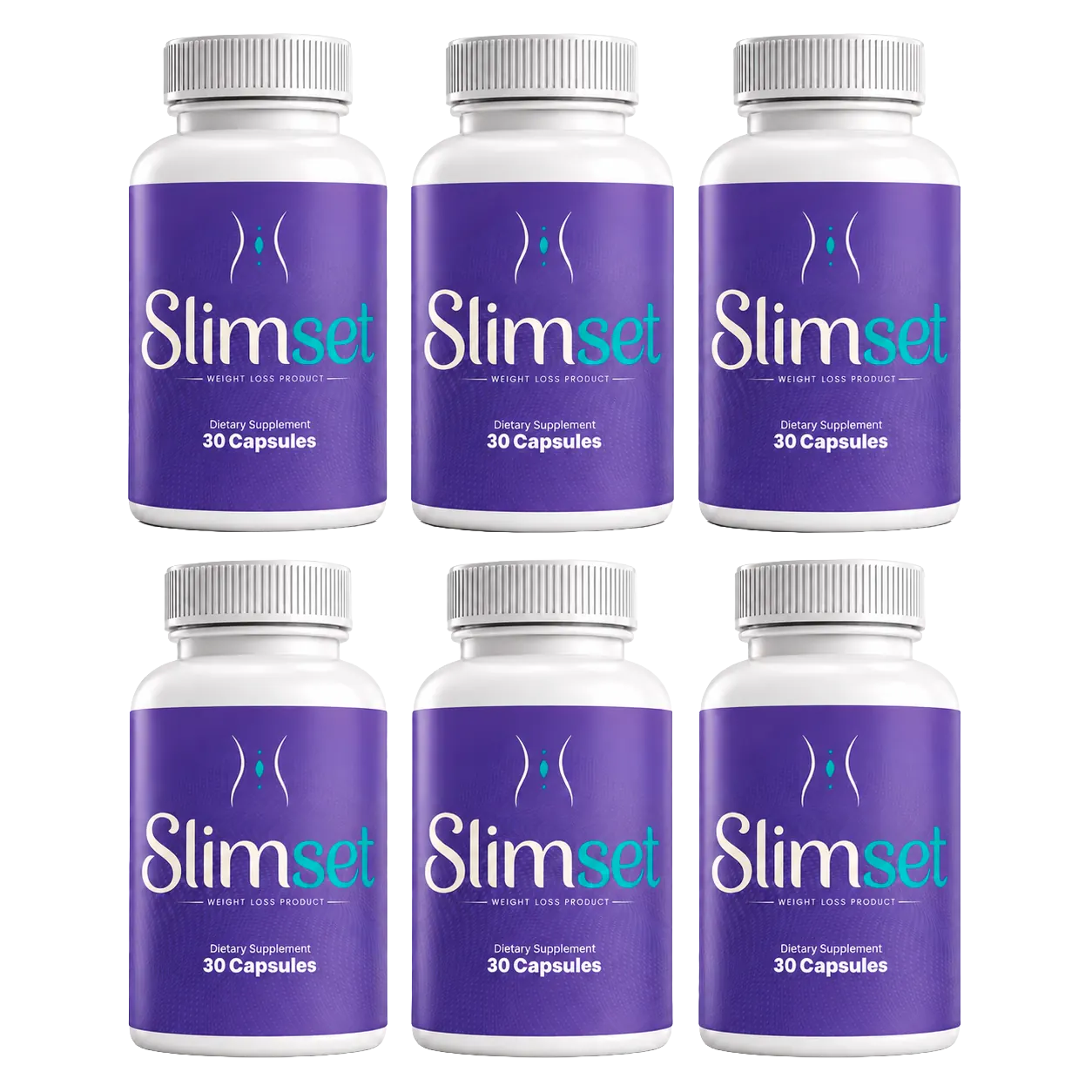 The SlimSet pack ladder, one, three and six bottles